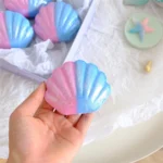 Rainbow Essential Oil Bubble Salt Bath Bombs - Seashell