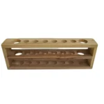 Test Tube Rack Wooden/Plastic - 1 Row Test Tube Rack