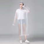Raincoat EVA FREE SIZE For Unisex - White